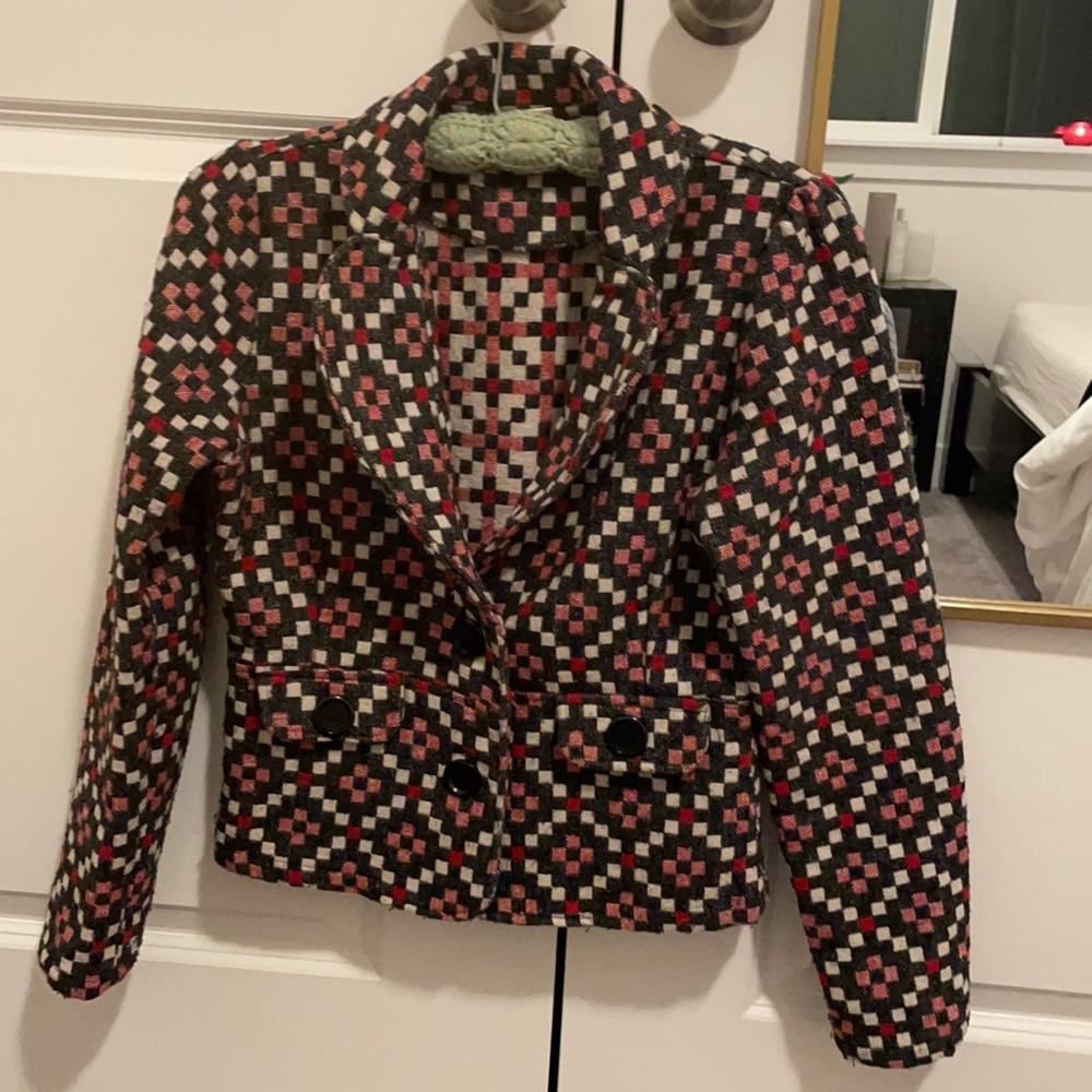 Vintage Wool Cropped Blazer